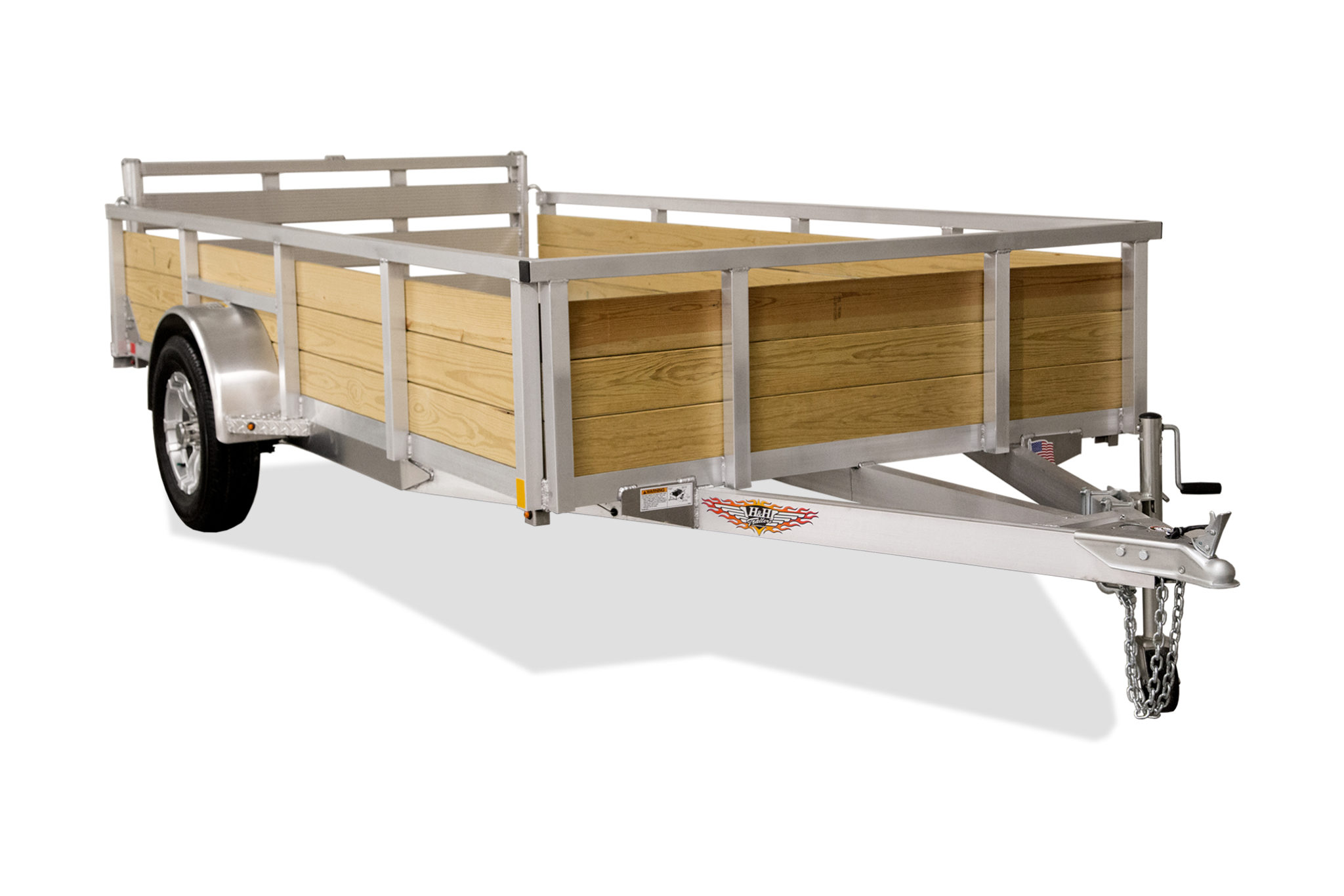 H&H Trailers | Aluminum Wood Side Utility - H&H Trailers