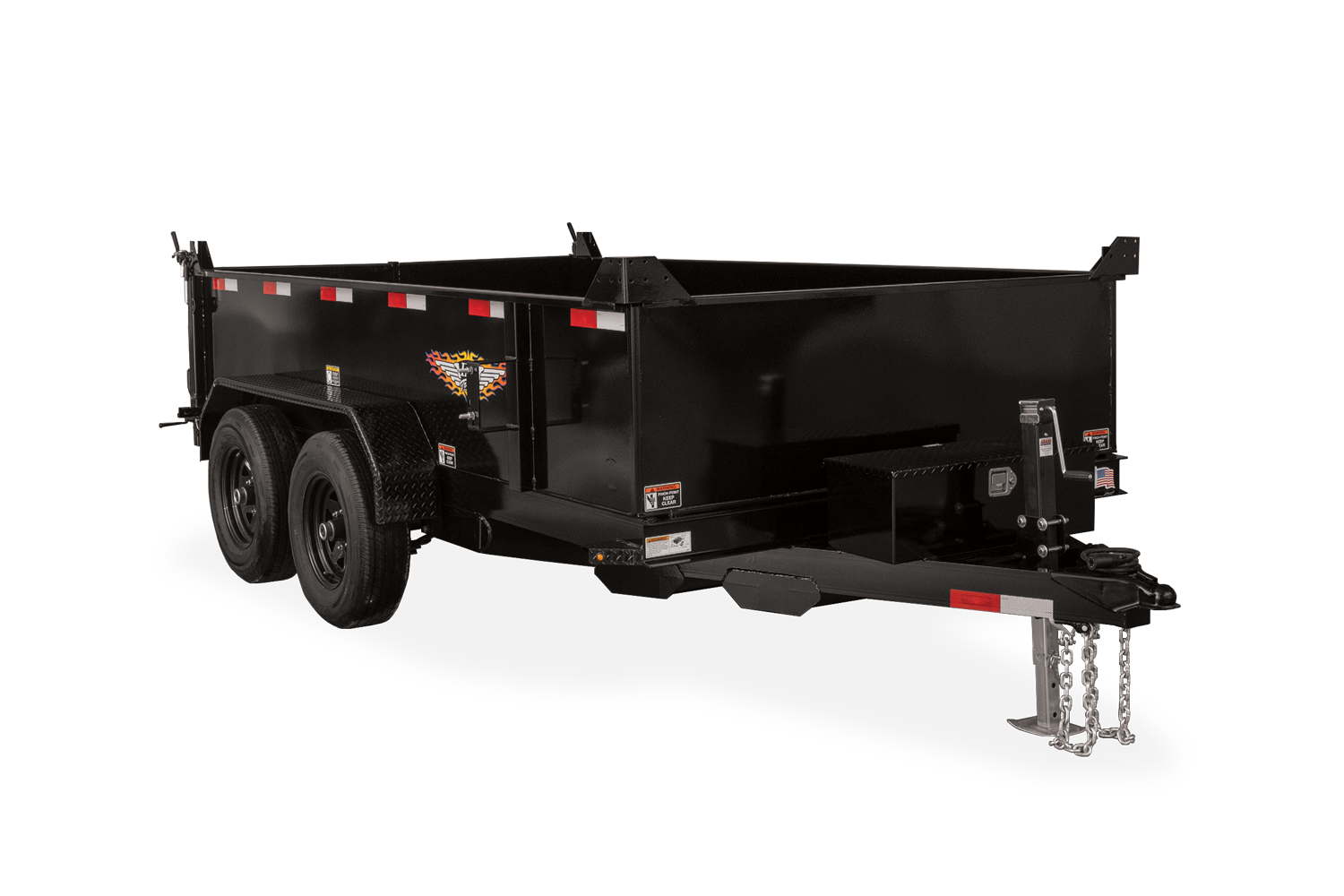 H&H Trailers | Utility Dump Trailer - H&H Trailers - 10,000 lb GVWR
