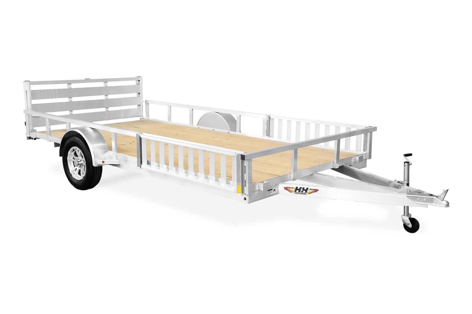 Aluminum ATV Single Axle Utility Trailer Front