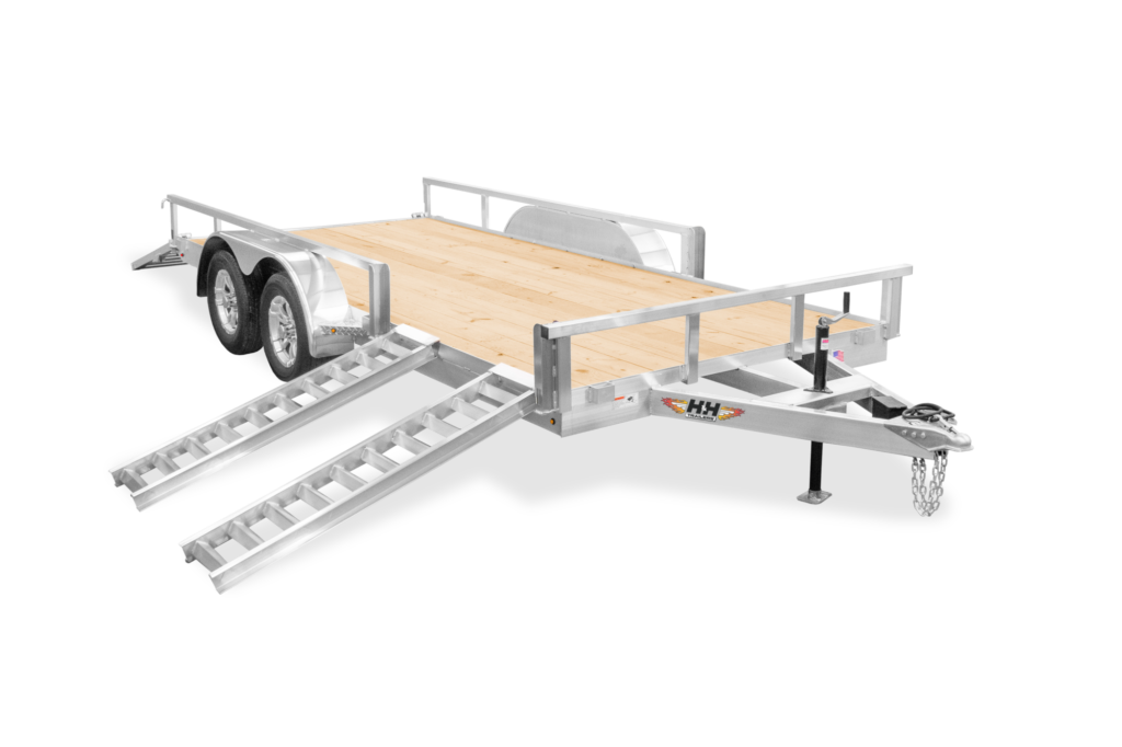 HH Aluminum ATV Utility Trailer Front Open