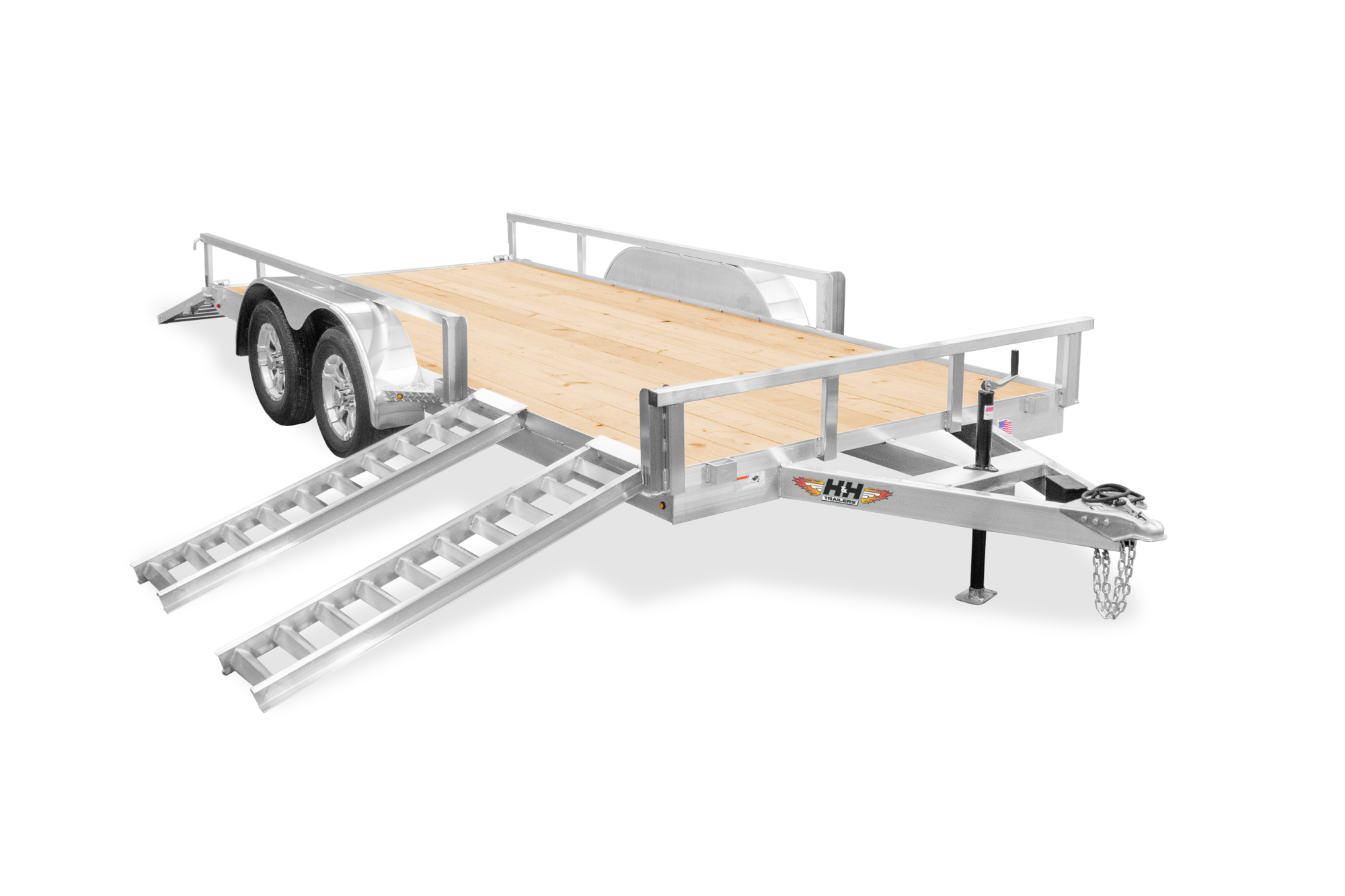 HH Aluminum ATV Utility Trailer Front Open