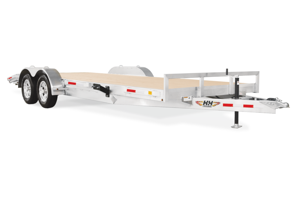 HH Aluminum Flatbed Car Hauler Trailer Front