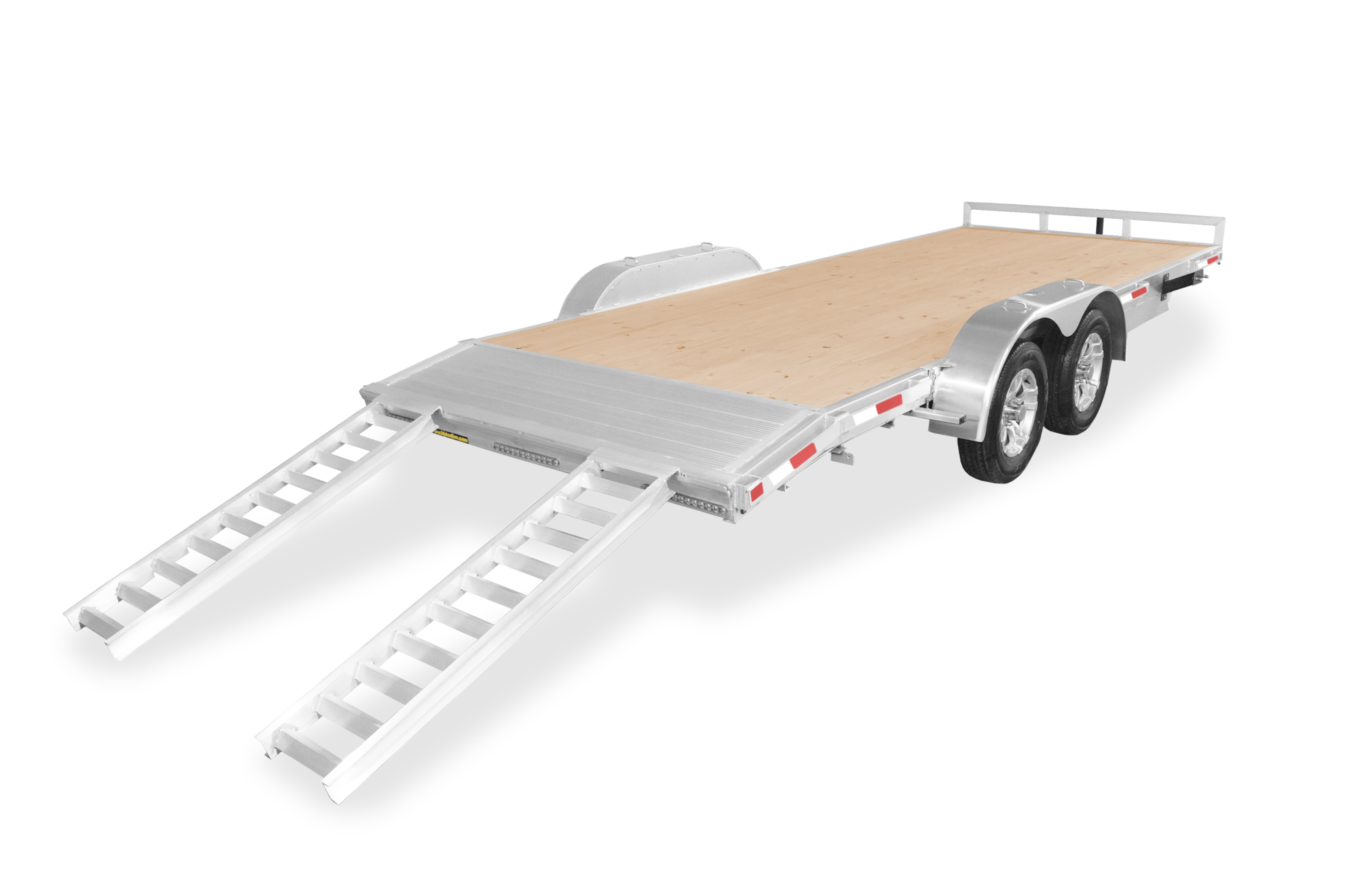 HH Aluminum Flatbed Car Hauler Trailer Rear