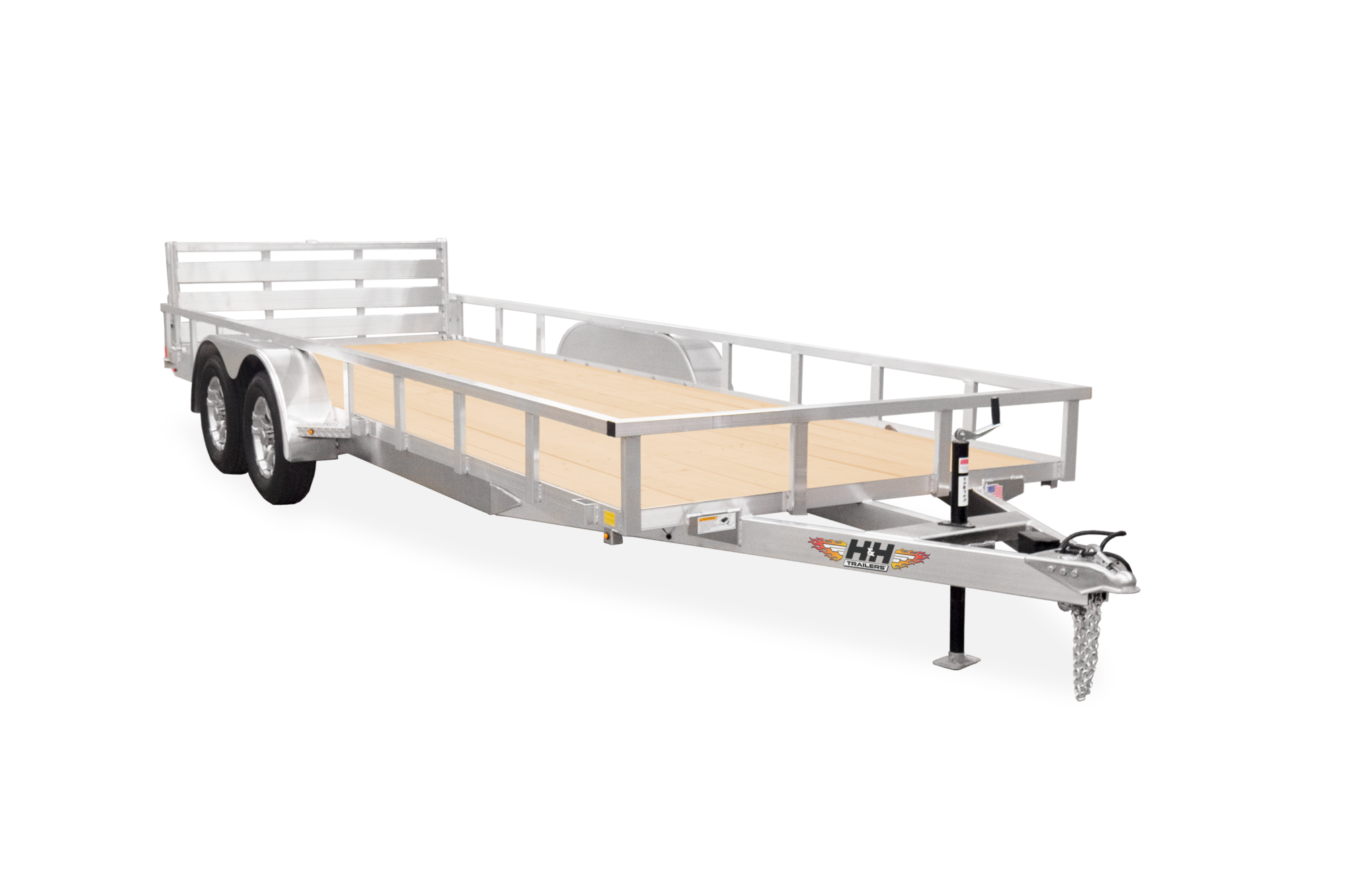 HH Aluminum Rail Side Utility Trailer Front