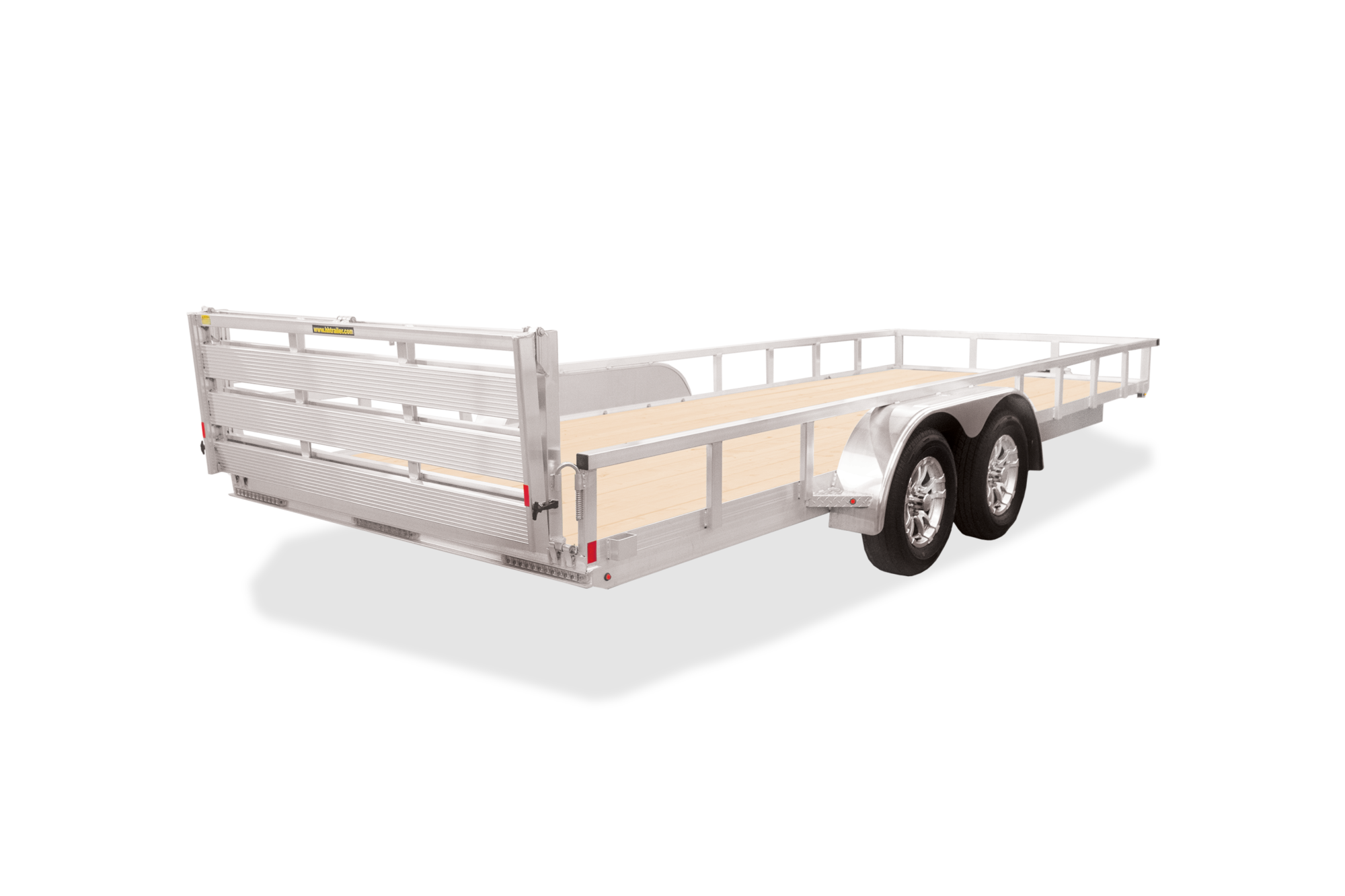 HH Aluminum Rail Side Utility Trailer Ramp Up