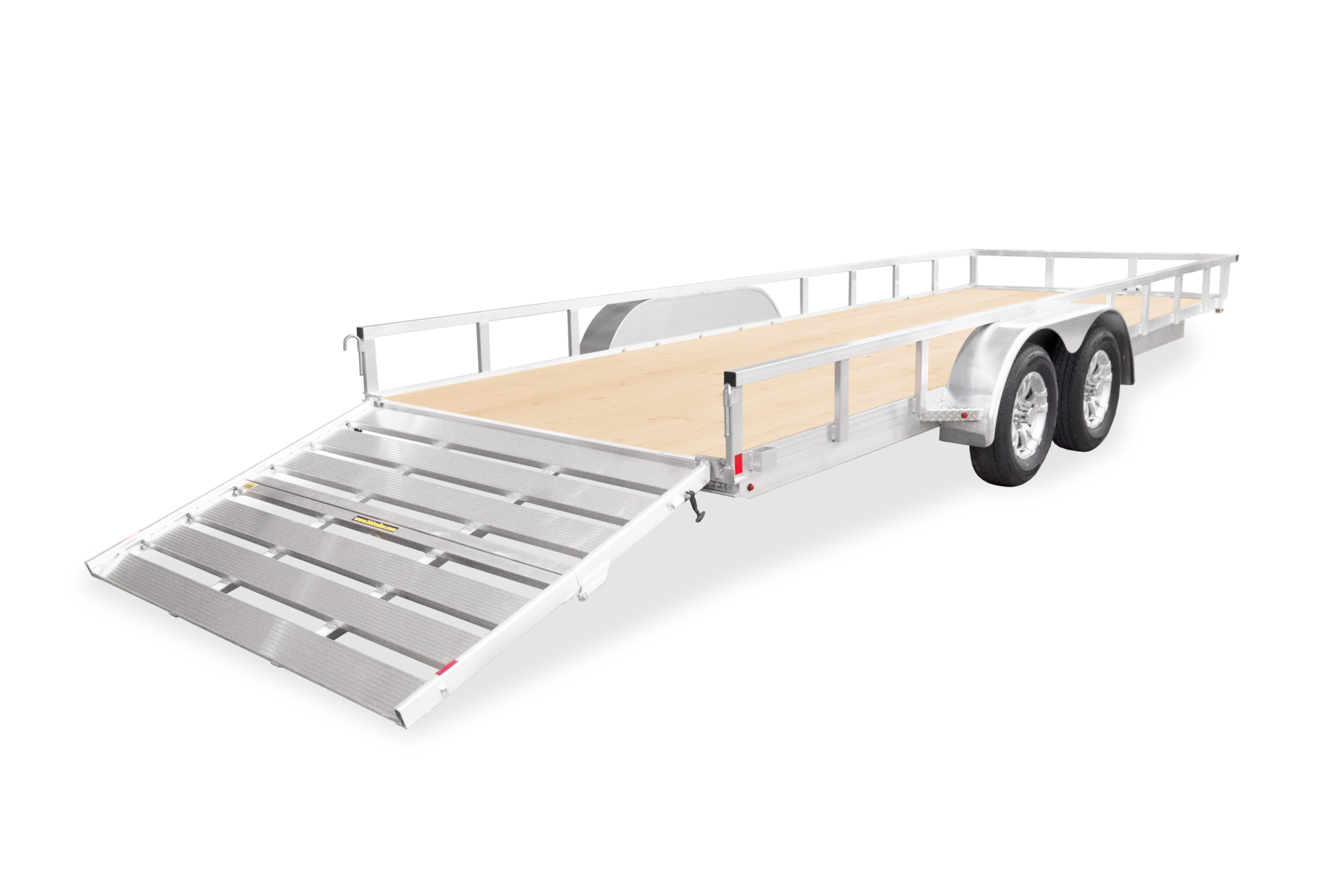 HH Aluminum Rail Side Utility Trailer Rear