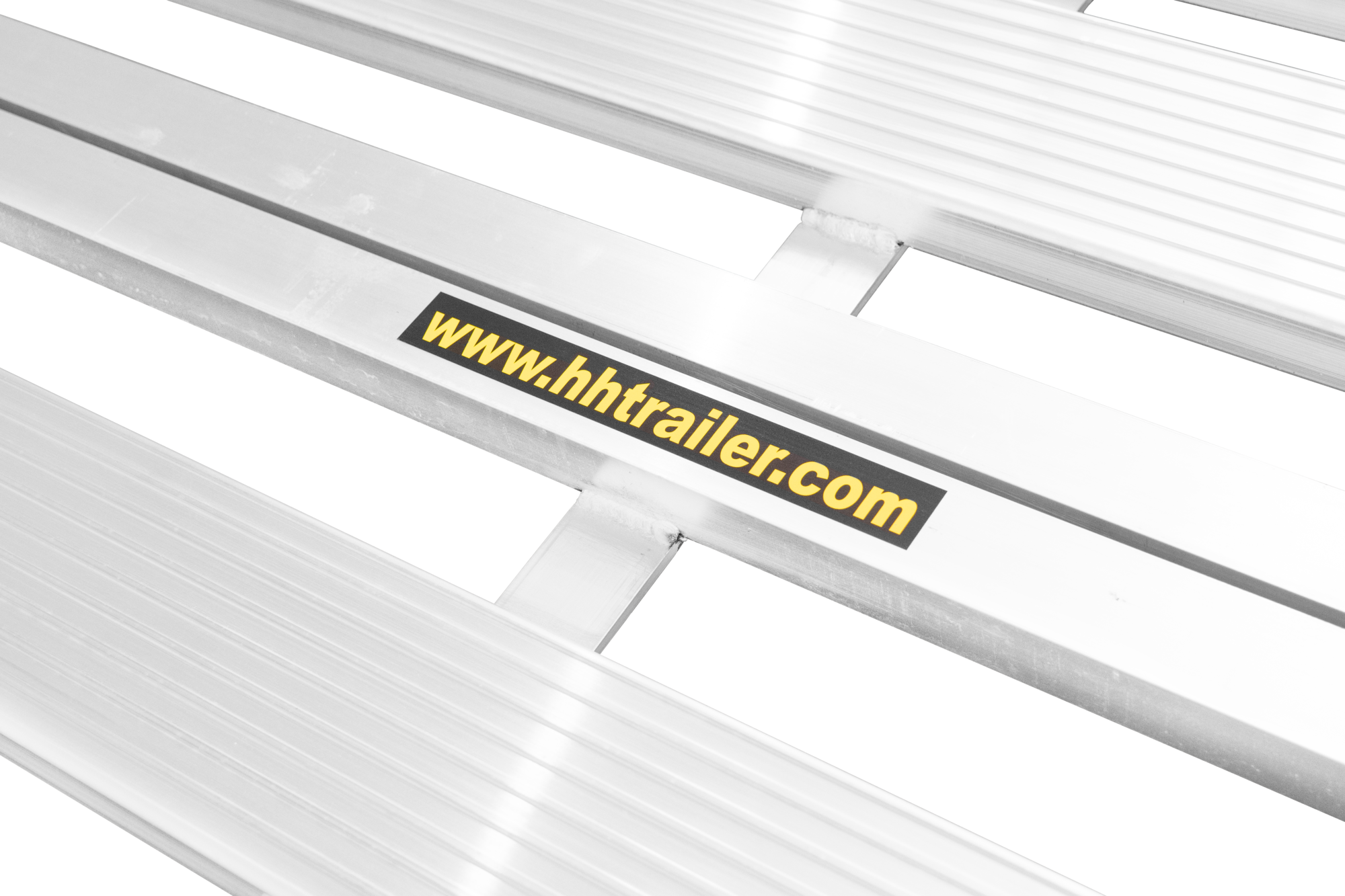 HH Aluminum Solid Side Utility Trailer Close Up Of Ramp