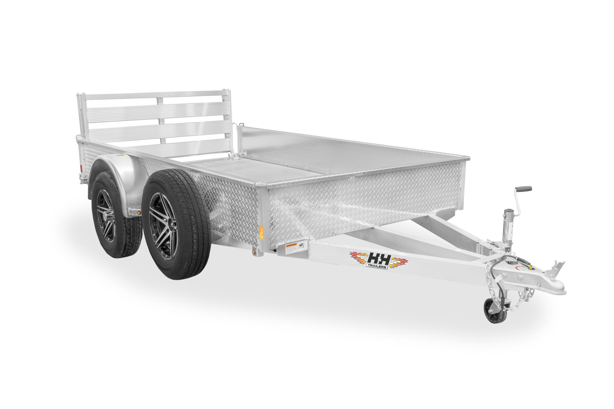 HH Aluminum Solid Side Utility Trailer Front Single Axle