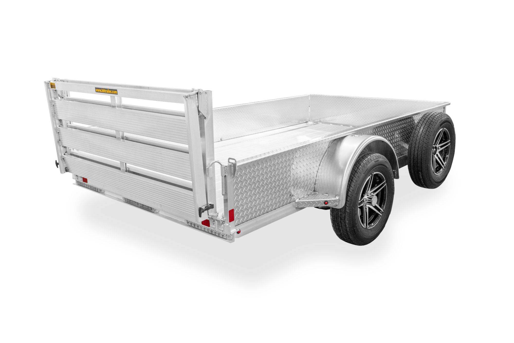 HH Aluminum Solid Side Utility Trailer Rear Single Axle