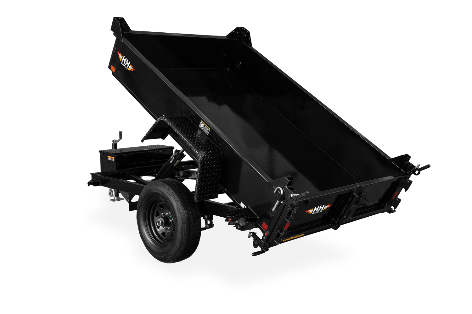 HH Homeowner Dump Trailer Rear Raised