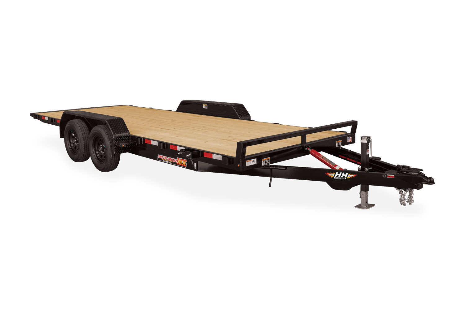 HH MX Speedloader Car Hauler Tilt Trailer Front View