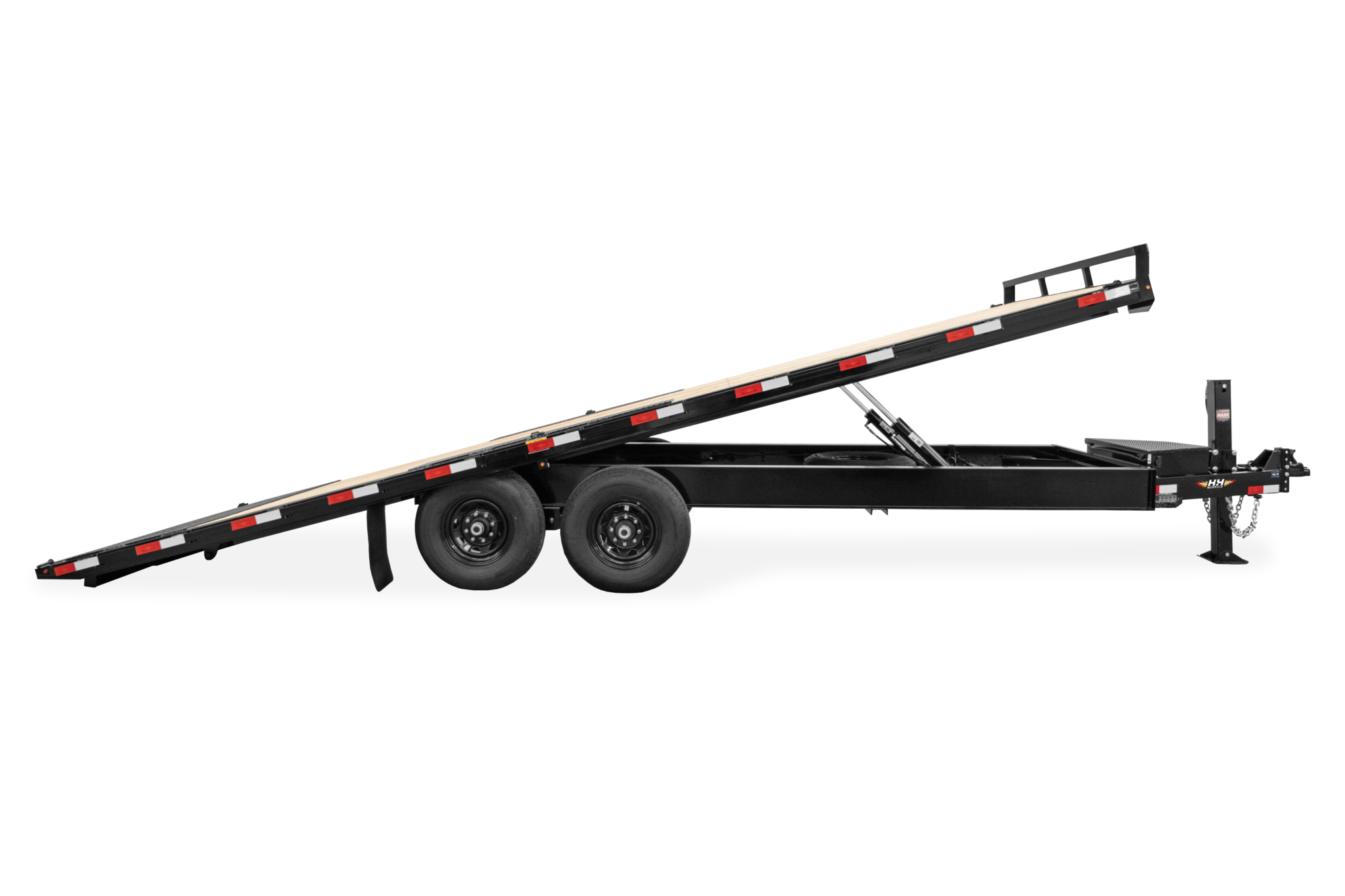 HH Power Tilt Deckover Trailer Side