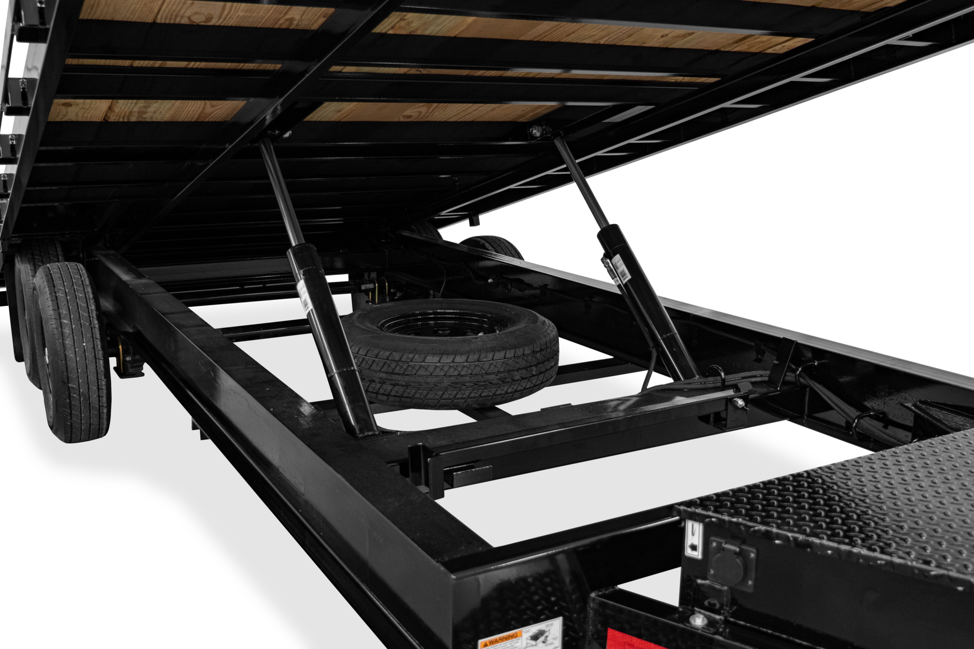 HH Power Tilt Deckover Trailer Underside