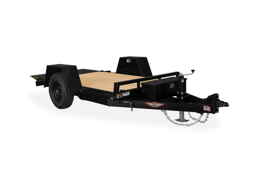 HH Single Axle Gravity Tilt Trailer Front Down