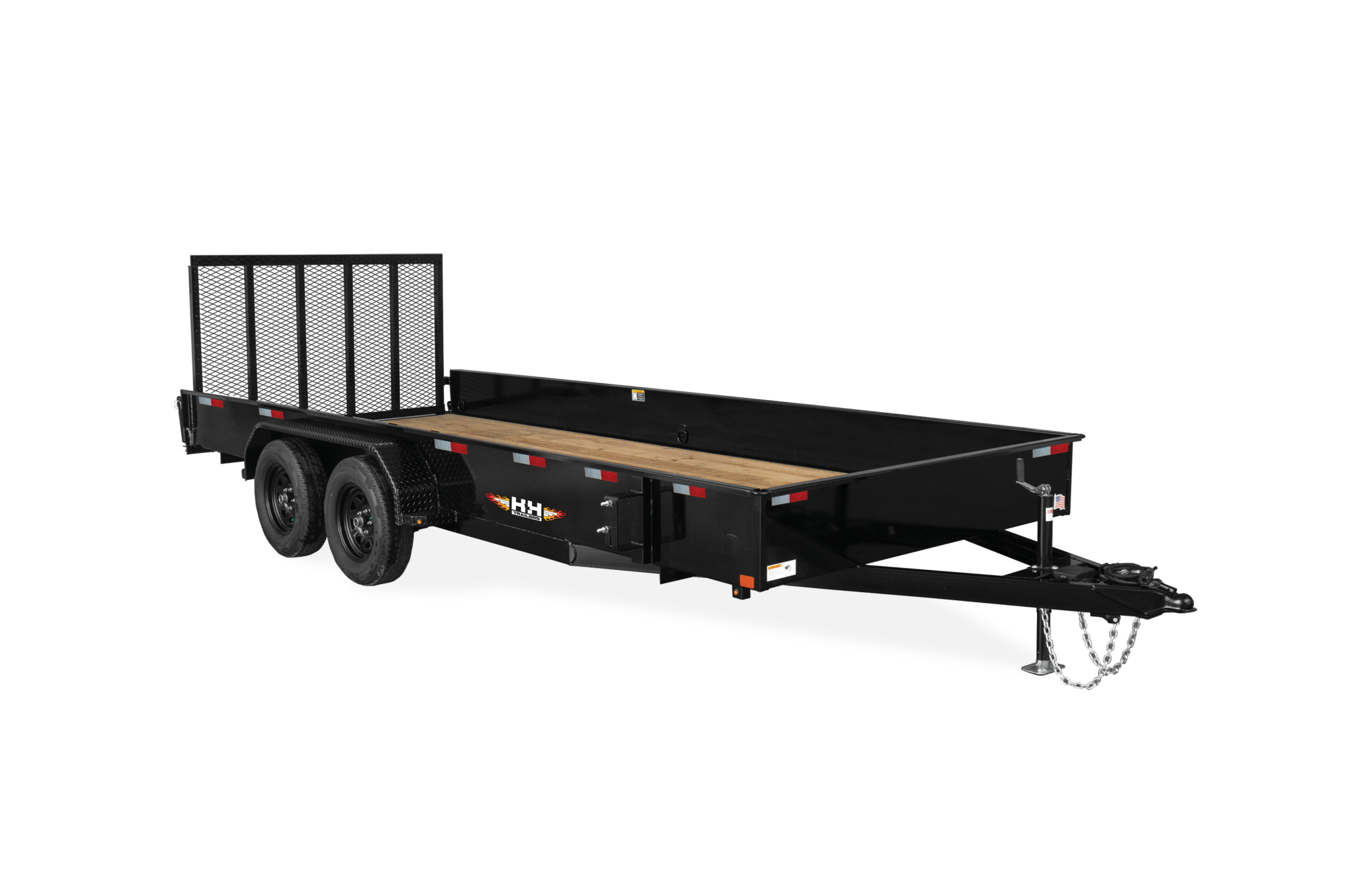 HH Solid Side Utility Trailer Front View
