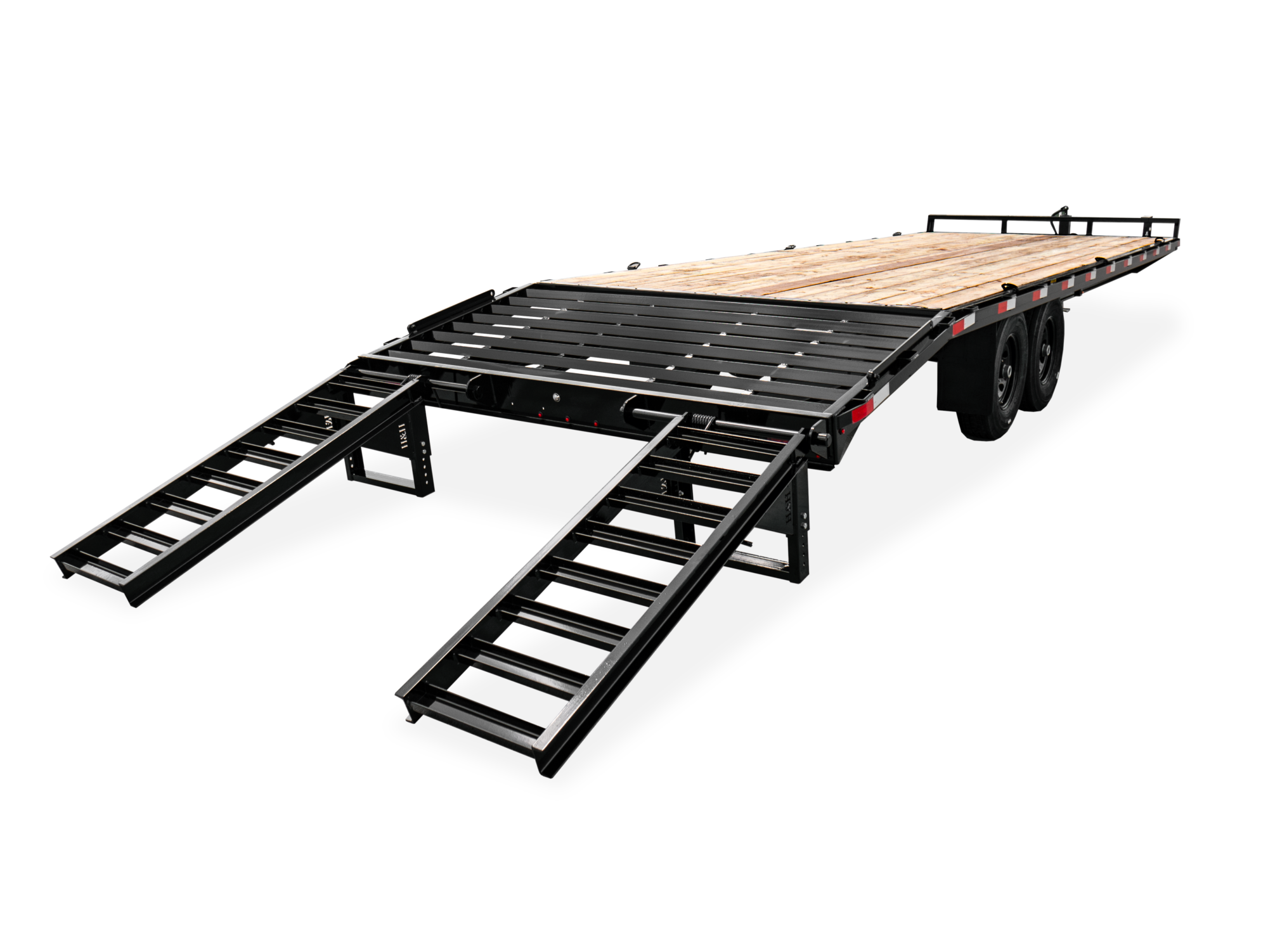HH Standard Duty Dovetail Deckover TrailerBeavertail Rear Ramps