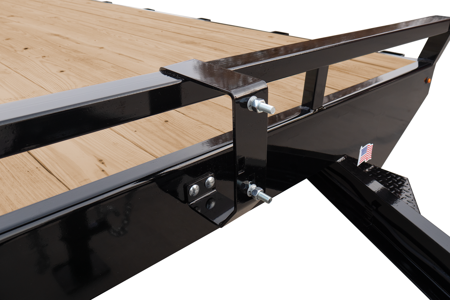 HH Standard Duty Flatbed Deckover Trailer Spare Tire Mount