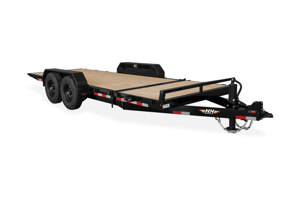 HH Tandem Axle Gravity Tilt Trailer Front Not Tilted