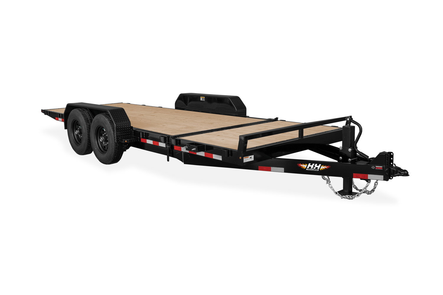 HH Tandem Axle Gravity Tilt Trailer Front Not Tilted