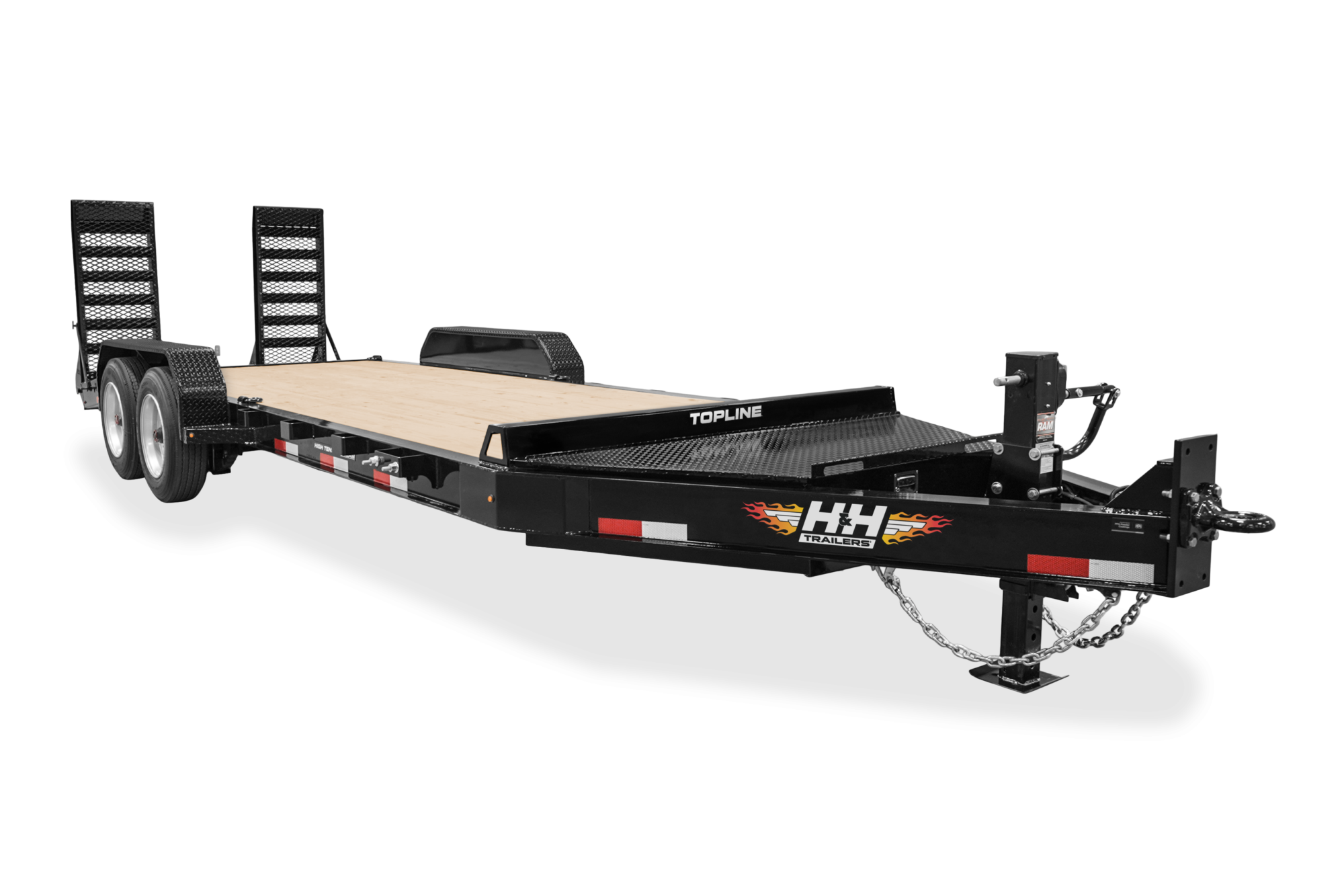 HH Topline I Beam Equipment Trailer Front View
