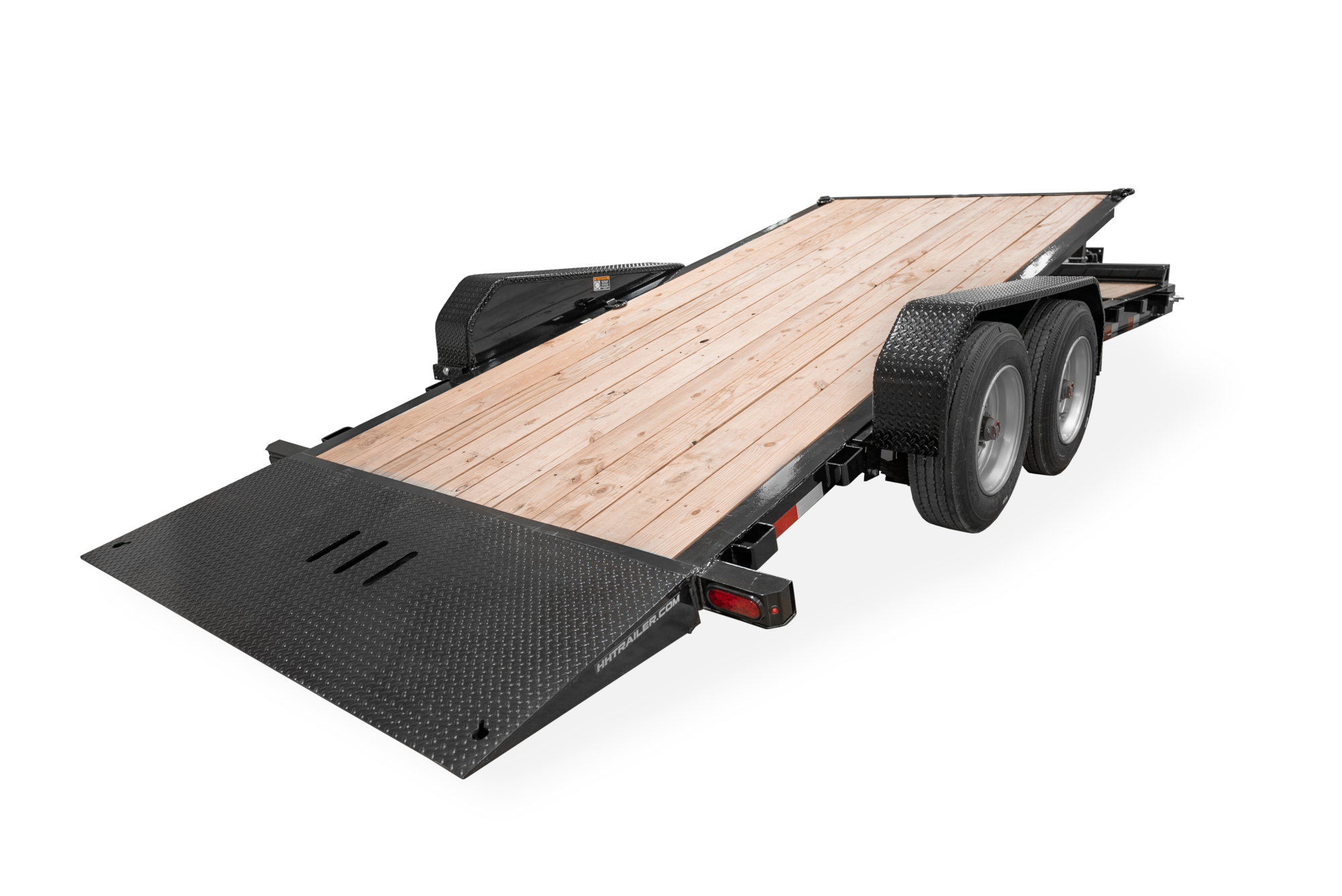 HH Topline I Beam Tilt Trailer Rear Tilted