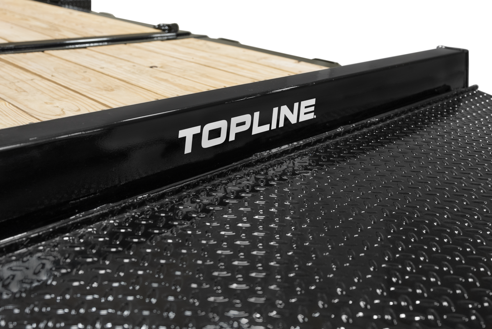 HH Topline I Beam Tilt Trailer Zoomed In Front View Bulkhead 1