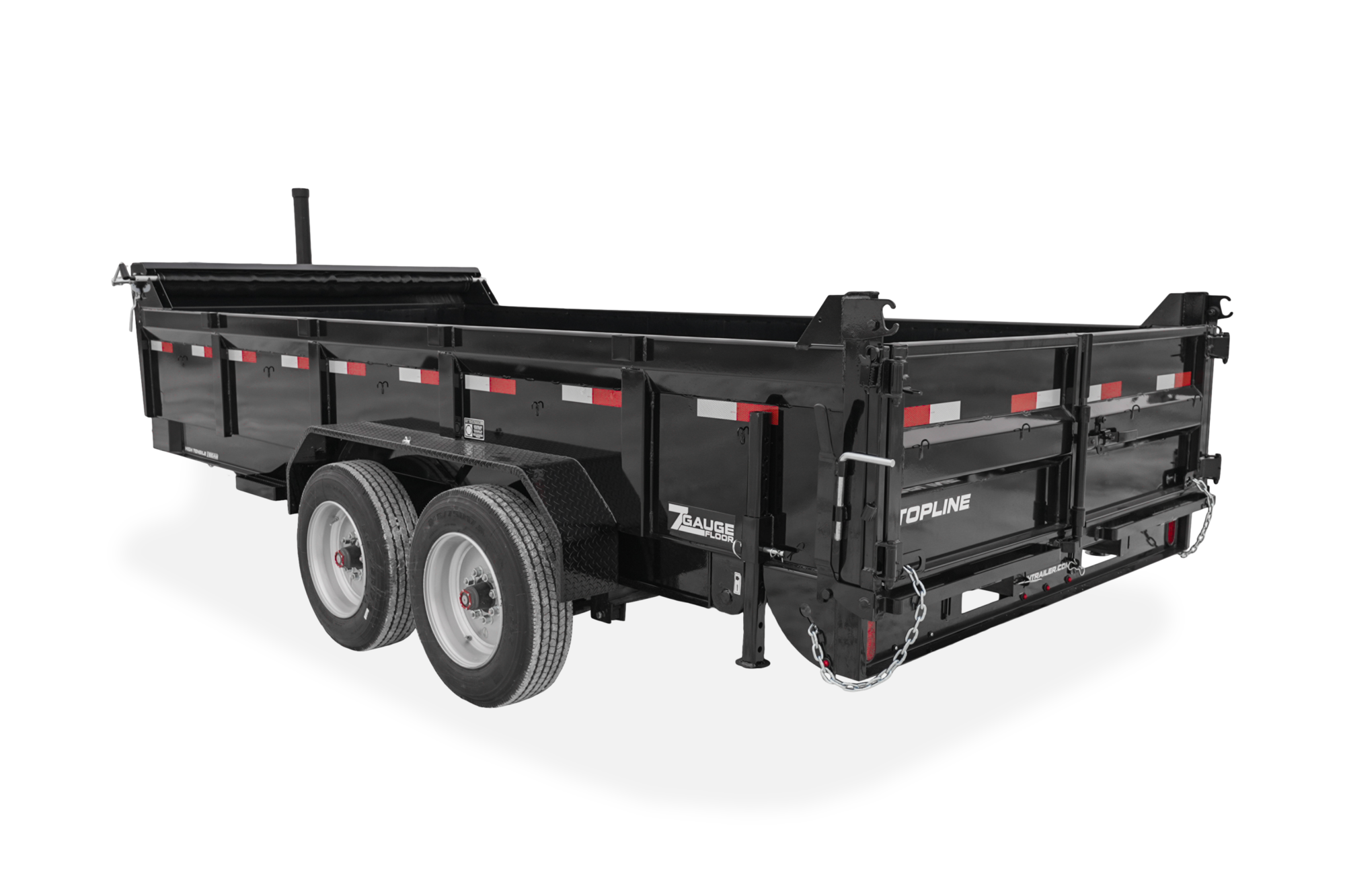 HH Topline Telescopic Dump Trailer Rear Down