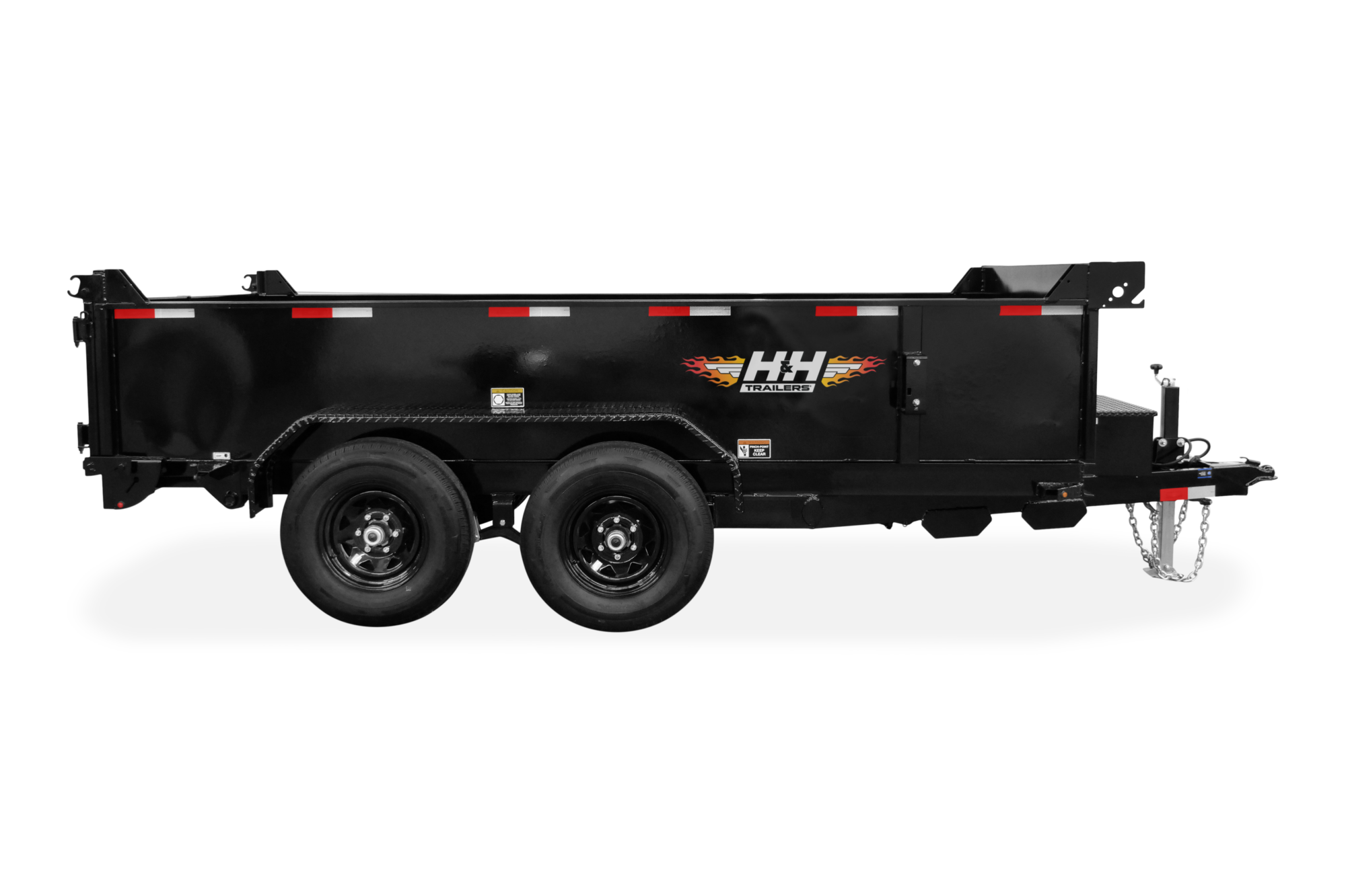 HH Utility Dump Trailer Side Down