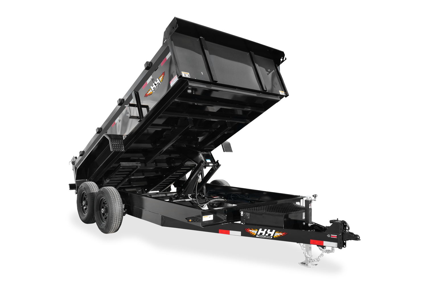Industrial Dump Trailer Front Lifted