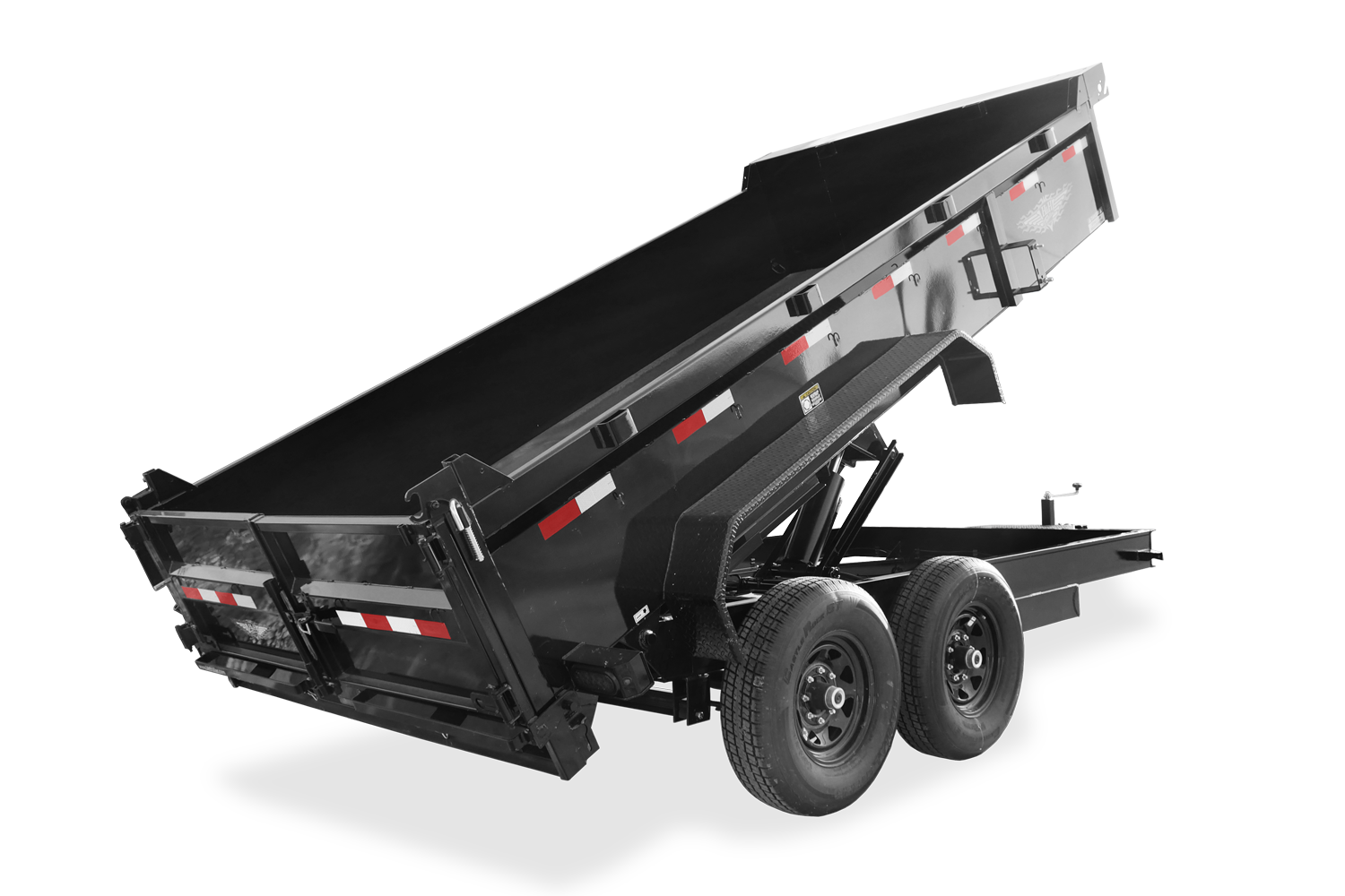 Industrial Dump Trailer Rear Tilted