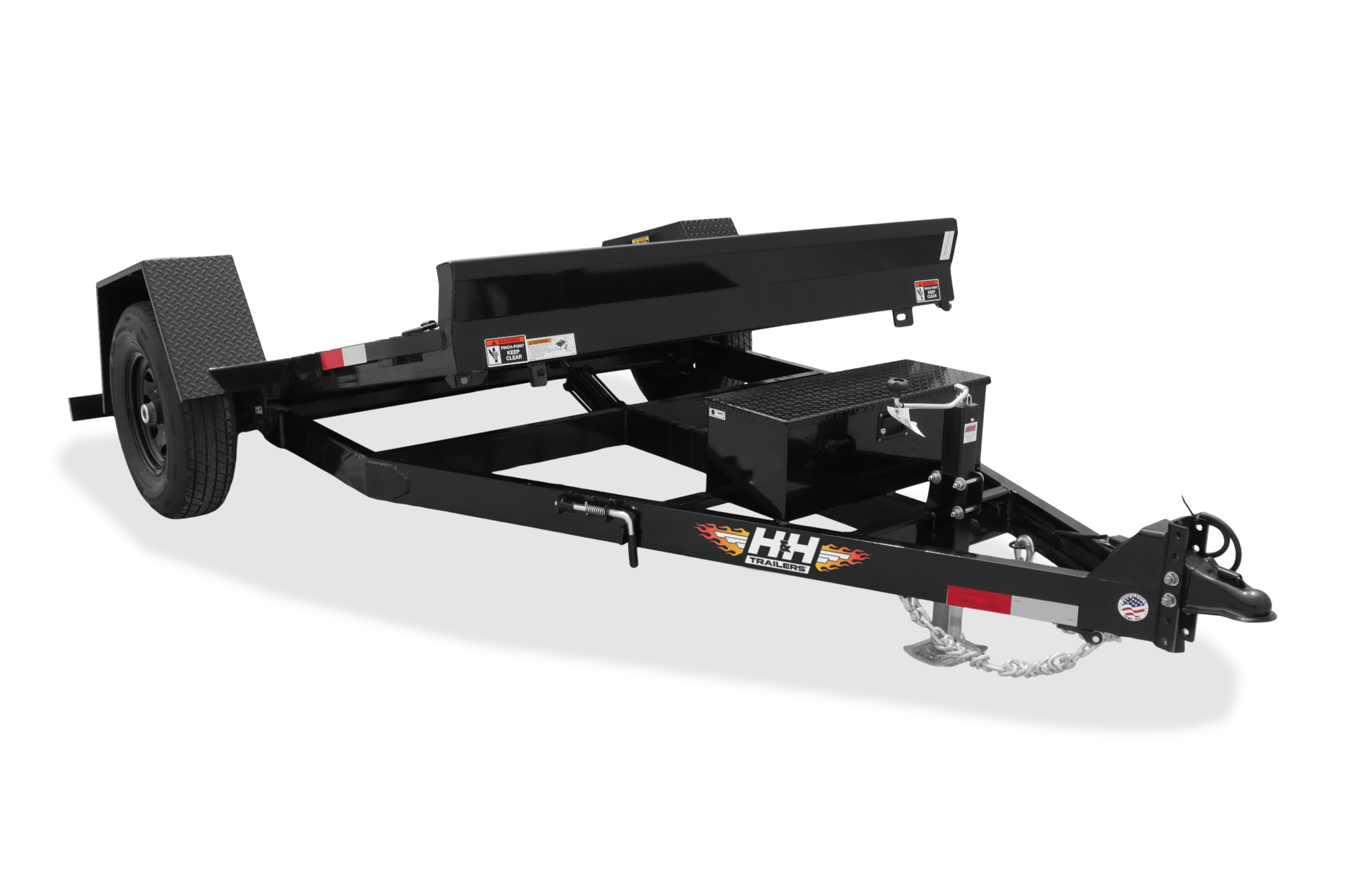 HH Gravity Tilt Trailer Front Up 1