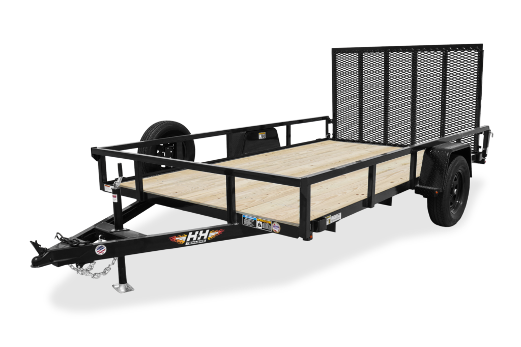 HH Rail Side Utility Trailer Front