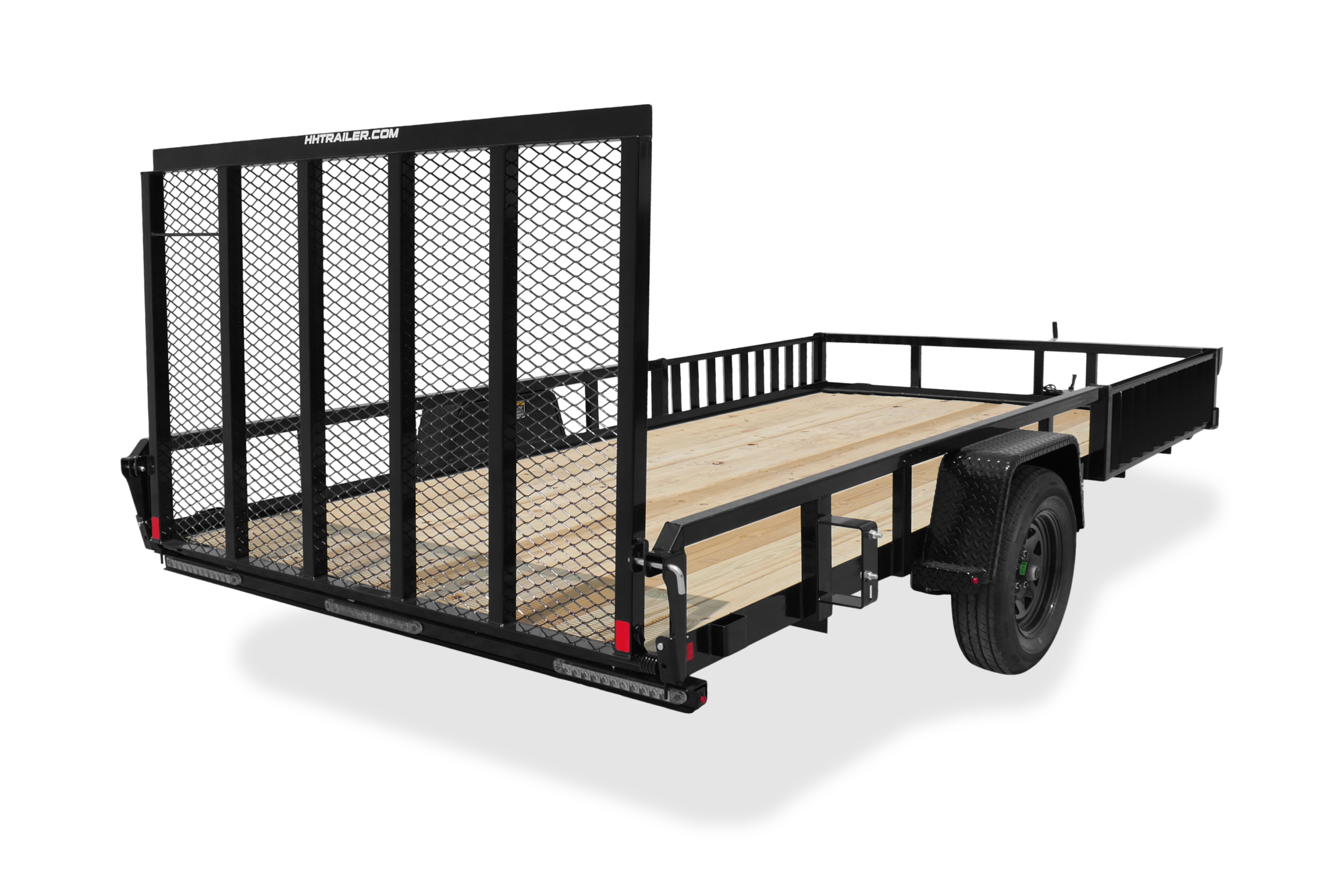 HH Rail Side Utility Trailer Rear 1