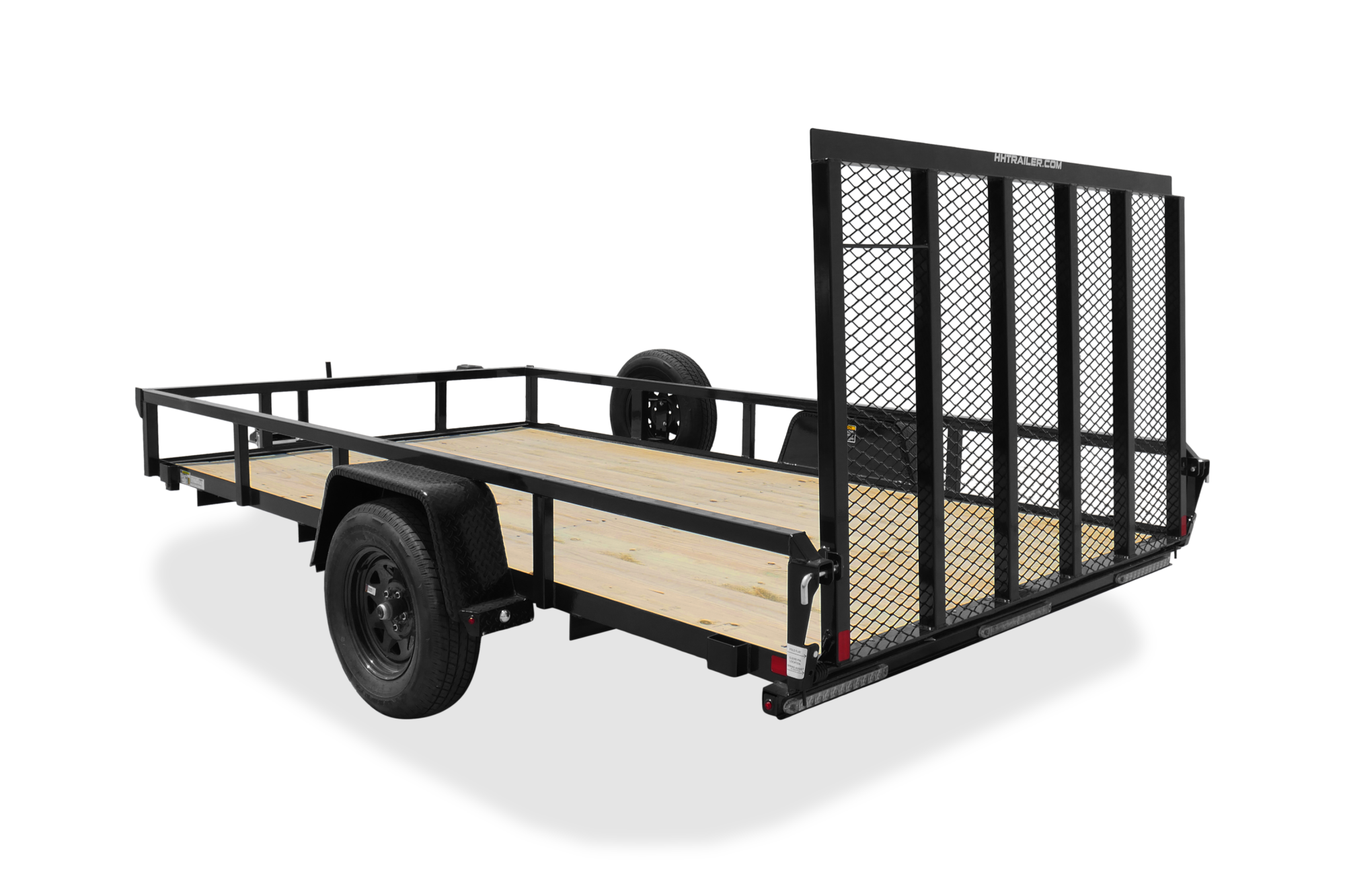 HH Rail Side Utility Trailer Rear2