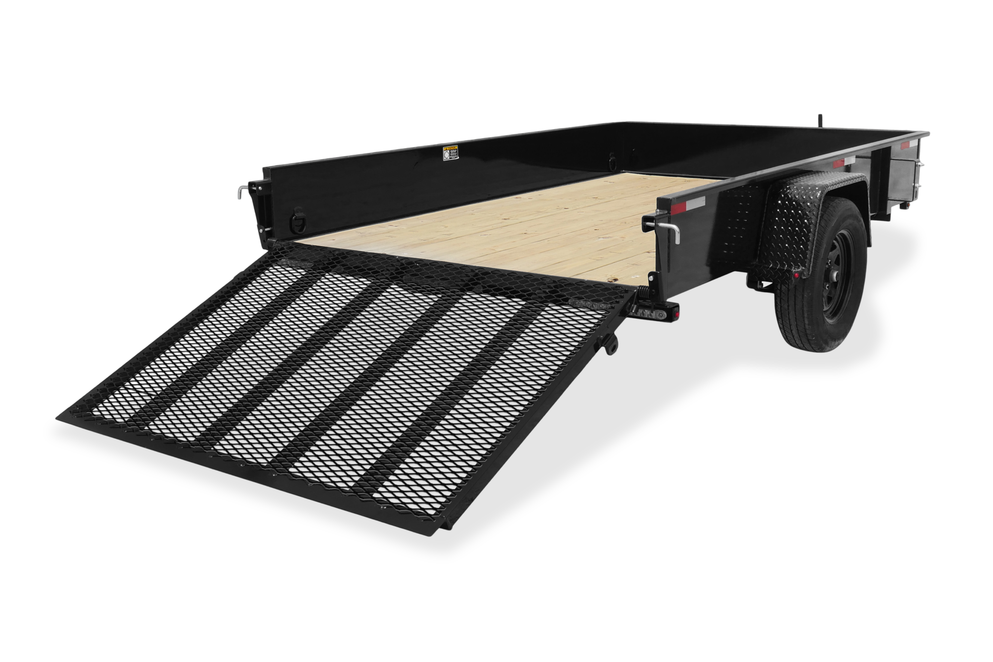 HH Solid Side Utility Trailer Rear Open Side