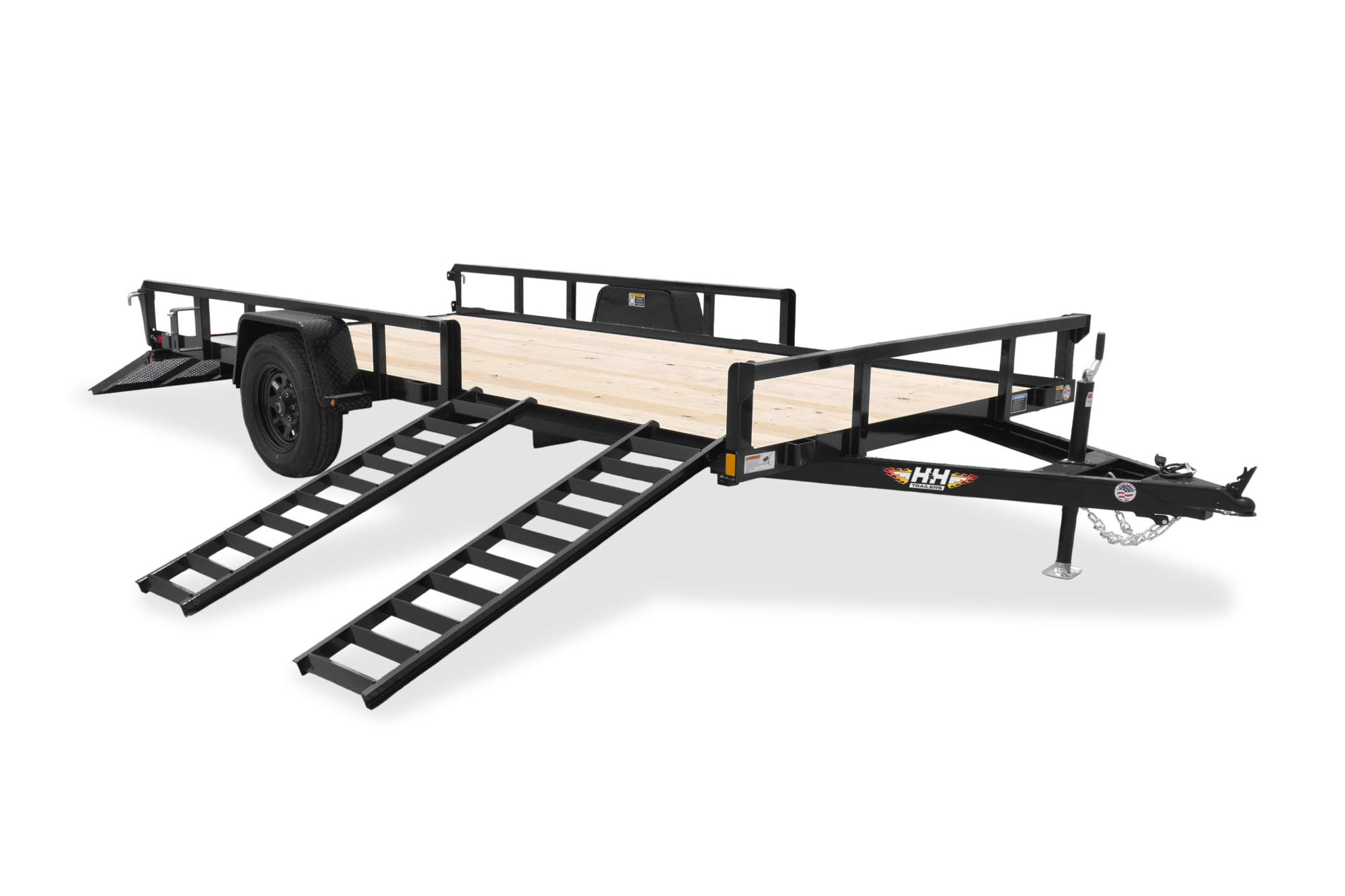 HH Steel ATV Utility Trailer Front Open