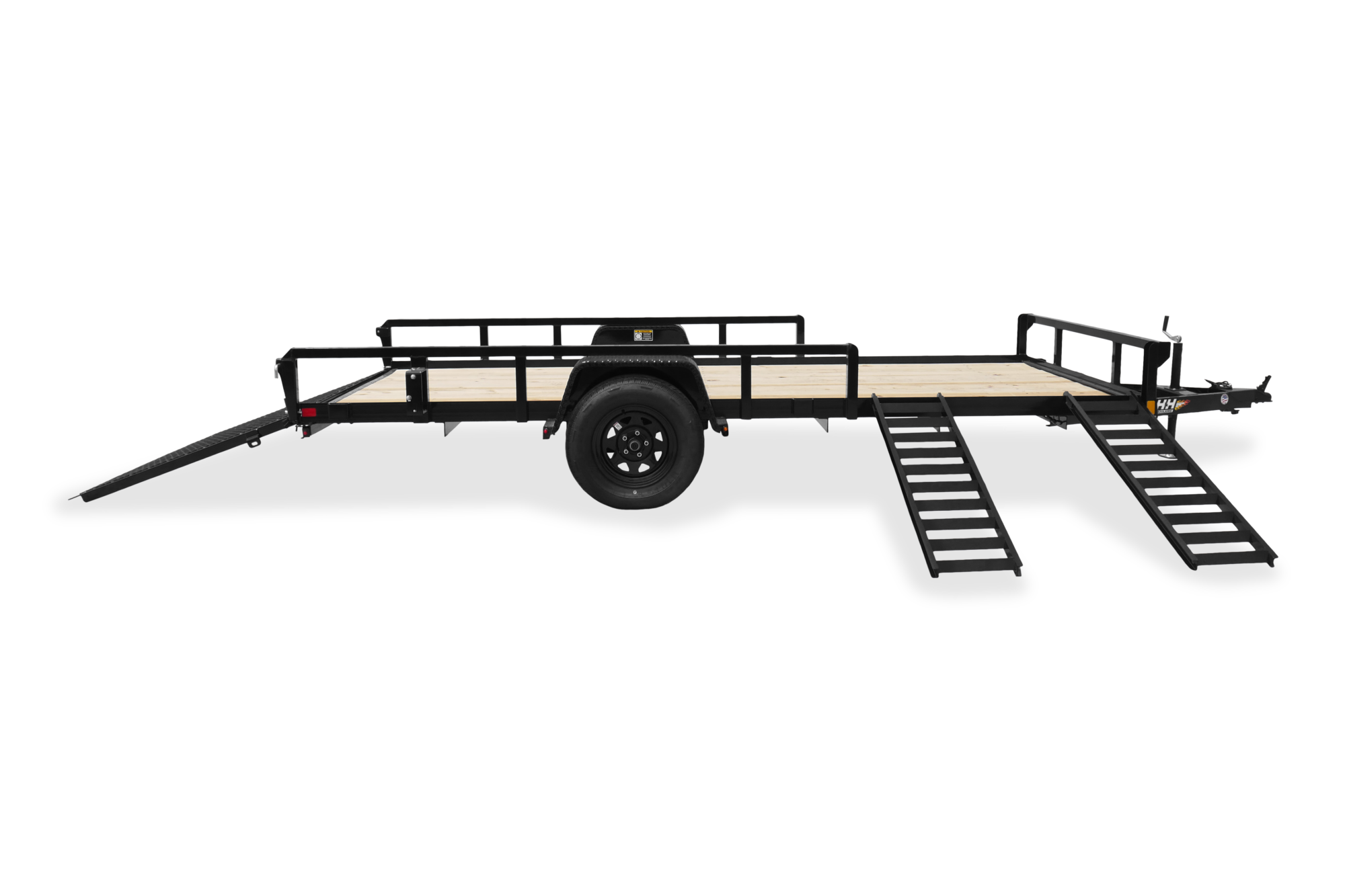 HH Steel ATV Utility Trailer Side Open