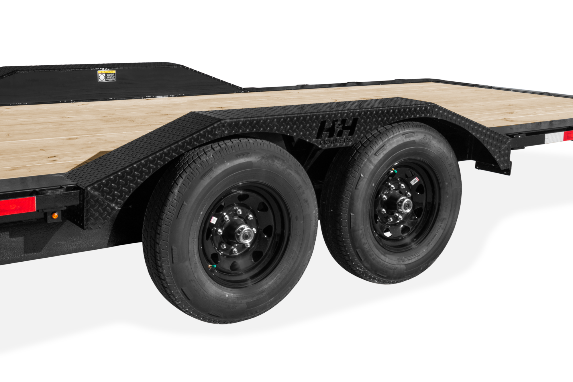 HH Speed Loader Full Width Tilt Trailer Fender Side View