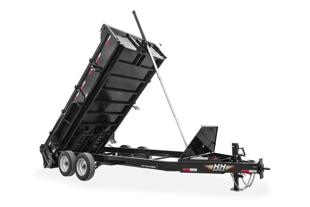 HH Topline Telescopic Dump Trailer Front Up