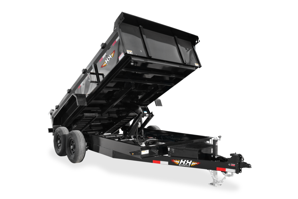 Industrial Dump Trailer Front Lifted